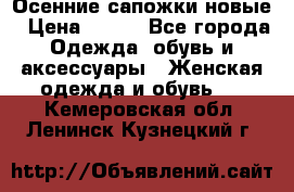 Осенние сапожки новые › Цена ­ 600 - Все города Одежда, обувь и аксессуары » Женская одежда и обувь   . Кемеровская обл.,Ленинск-Кузнецкий г.